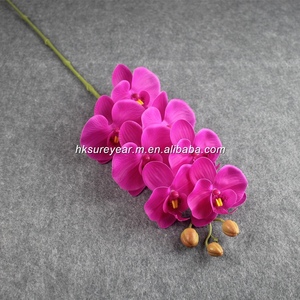 Orquídea Mariposa Artificial Realista al Tacto, de PU, con Tallo Largo de 82 cm, Phalaenopsis de Látex con Alambre de Hierro para Decoración del Hogar y Fiestas - Product Image 4