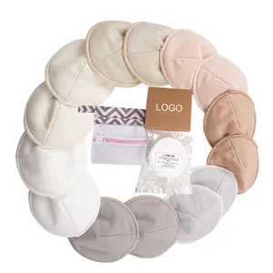 Factory Price Reusable Antibacterial Absorbent Nursing Breast Pad Organic Bamboo Breast Nursing Pads For Breast Feeding