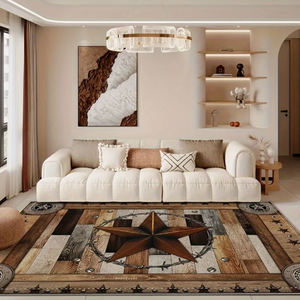 การออกแบบ de GRAIN De Bois Brun <span class=keywords><strong>Riz</strong></span> tapis de Decoration ทนทานสำหรับร้านเสริมสวย - Product Image 1