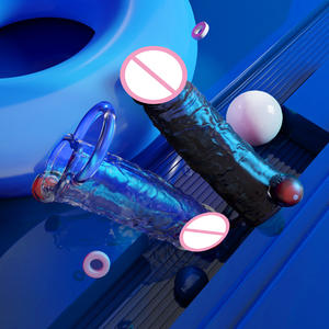 ชุดดิลโด้คริสตัลไร้สายสำหรับชาร์จ ขยายความยาวองคชาต หนาขึ้น พร้อมระบบสั่นคู่ กระตุ้นปลายองคชาต ใช้ได้ทั้งชายและหญิง ถุงยางอนามัยสำหรับการถึงจุดสุดยอด - Product Image 3