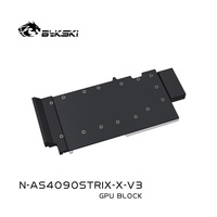 Bykski N-AS4090STRIX-X-V3 Blok Pendingin Air Kartu Grafis Konstruksi Logam Penuh untuk Pendinginan Cair 4090 RTX