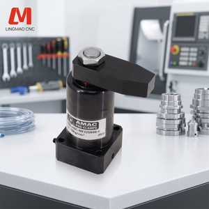 Véritable vérin hydraulique oscillant <span class=keywords><strong>AMAC</strong></span> HSCMF50SR*90-E à montage sur bride en acier, à serrage étendu, pour équipement industriel Mazak - Product Image 1