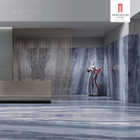 Carrelage en porcelaine effet onyx véritable 1200x2800mm 6mm, surface brillante, antidérapant, résistant aux acides, moderne, pour villa