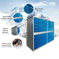 Échangeur de chaleur gaz-gaz HANXIN en acier inoxydable et aluminium, équipement de récupération de chaleur haute efficacité, commercial, neuf