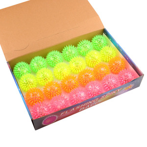 Mainan Fidget Bola Pijat Berduri Berkedip Berkedip Yoyo Bola Landak Bersinar - Product Image 4