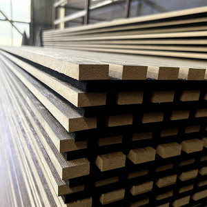 Panneaux acoustiques insonorisants et absorbants le son modernes XHDECOR, en bois lamellé MDF, polyester, feutre 9 mm + MDF 12 mm, design 3D. - Product Image 4