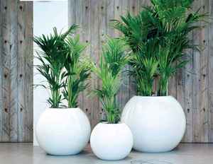 Pot de fleurs en fibre de verre FRP robuste et durable avec trous de drainage, finition rustique, léger, écologique, pour la décoration de la maison - Product Image 3