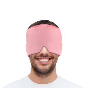 Gorro de Gel Elástico Refrescante Rosa para la Cabeza, Máscara Facial, Bloqueador de Luz, Prevención de Golpes de Calor, Gorra de Alivio - Product Image 1