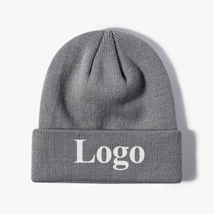 Custom Logo Borduurwerk Kinderen Muts Effen Kleur Baby <span class=keywords><strong>Beanie</strong></span> Winter Dikke Kleuren Acryl Gebreide <span class=keywords><strong>Beanie</strong></span> Hoeden - Product Image 1