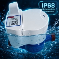 Medidor de Agua Inteligente LoRaWAN, IP68 Impermeable, Inalámbrico, Integración AMR/AMI/BMS, LoRa IoT, Proyecto para Edificios de Apartamentos