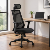 Chaise de bureau ergonomique moderne personnalisable 2026 pour usage domestique et scolaire, avec cadre en bambou et hauteur réglable