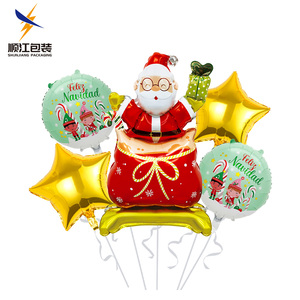 Disfraz de Globo de Santa Claus Payaso Geek para Decoración de Fiestas Temáticas de Navidad, Suministro al por Mayor para Comercio Exterior - Product Image 2