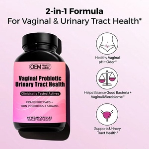 Cápsulas Probióticas para el Equilibrio del PH Vaginal en Adultos, Marca Privada OEM/ODM, Prebióticos, Extracto de Plantas, 2 Años de Duración, Sin Gluten, para Mujeres - Product Image 3