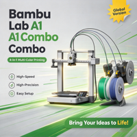 Printer 3D China Presisi Tinggi dengan Penyetelan Otomatis Warna Penuh PLA Bambulab Printer 3D Bambu Lab A1 Combo untuk Rumah