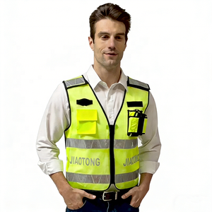 कस्टम लोगो निर्माण वर्दी काम करता है उच्च दृश्यता परावर्तक सुरक्षा जैकेट औद्योगिक सुरक्षा - Product Image 4