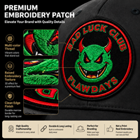 Casquettes Originales Structurées Style Trucker avec Broderie 3D en Relief Thème Chocolat et Contraste Vert, Modèle Boutique