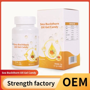 Private Label Softgels Omega Duindoorn Fruit Olie Gel Snoep Vitaminen Boost Immuniteit Duindoorn Fruit Olie Softgels - Product Image 3