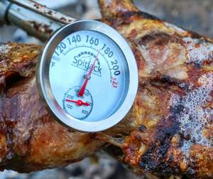 ถ่านแบบพกพาบาร์บีคิวหมูทั้งหมูแกะบาร์บีคิวสะอายคั่ว Rotisserie ชุดเตาไฟฟ้ากลางแจ้ง - Product Image 4