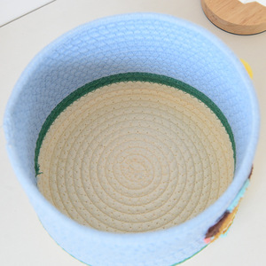 Factory Hot Sale <b>Storage</b> <b>Baskets</b> Woven Cotton Rope <b>Basket</b> Organizing Home Decoration - Product Image 6
