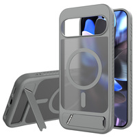 Béquille mate couverture arrière magnétique pour Google Pixel 9 Pro XL support magnétique accessoires de téléphone portable