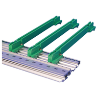 RDEKONO Schroff Guide Rail untuk CompactPCI/VME64x Kotak Kontrol Coding PC Bahan Aluminium Ekstrusi Lebar Alur 160mm/220mm Model