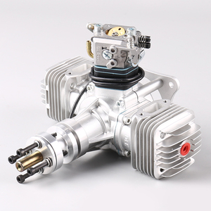 DLE New Original DLE40 40CC <b>Gasoline</b>/Petrol Twin Cylinder Engine Metal RC Airplane Side Exhaust Natural Wind Cold Hand Start - Product Image 5