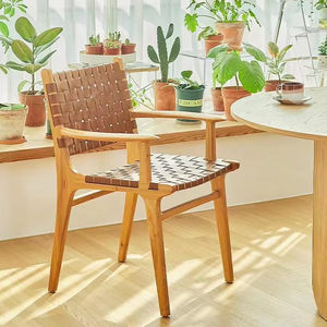 Sedia da pranzo <span class=keywords><strong>in</strong></span> pelle da casa, - Product Image 1