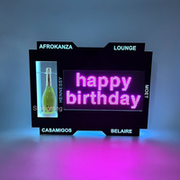 Panneau d'affichage LED à défilement programmable par application Panneau d'affichage VIP Glorificateur de bouteille de champagne Présentateur pour discothèque