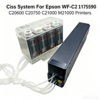 Système d'encre en vrac personnalisé BOMA pour imprimantes Epson WorkForce WF-C17590a C17590C C20590 C20600 WF-C20600a C20750 WF-C21000