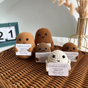 For Hot Sale Handmade Knitted Little Potato Positive Energy <strong>Funny</strong> for Potato Doll Pendant Ornament Export Cross-Border - Product Image 1