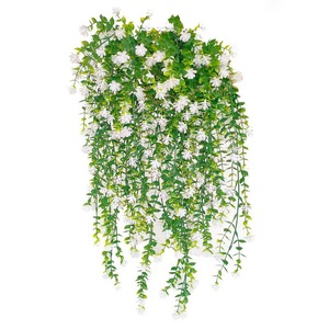 Plante Artificielle Suspendue 'Riding The Wind' - Fleurs Jaunes, Feuilles Vertes - Décoration Murale Intérieure/Extérieure - 2,66 Pieds - Product Image 5