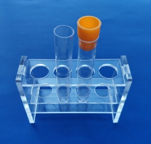 Supporto per Provette Centrifughe in PMMA Personalizzato OEM, 13mm 17mm 4 Posizioni, Portaprovette in Acrilico - Product Image 4