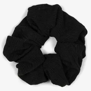 CHENGHE New Design Custom Logo Knit Large Hair Scrunchies For Women Girls Satin Silk Wholesale Big XL Elastic Hair Band Ties