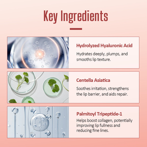 Private Label Natürlicher Super-Hydratisierender Glanz-Lippenpumper Lippenbalsam Pflegende Glättende Lippenpflege-Produktset - Product Image 3