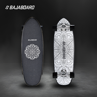 BAJABOARD Dual Shift Series Lightweight Portable Surfskate 31" Dual-World Shuttle Land Surfboard Street Carving Surf Skating