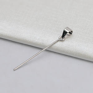 Pendentif pour collier féminin en argent S925, forme de broche à 9 pans avec fermoir en forme de graine de melon, pour jade, 5 accessoires, base vide - Apprêts de bijouterie - Product Image 3