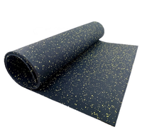 Carreaux de sol en caoutchouc EPDM antidérapants écologiques Tapis de protection pour la salle de sport à domicile Fitness Terrain de jeux Rouleaux en caoutchouc synthétique