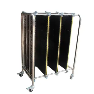 NEW Hot Sale Stainless Steel Trolley Antistatic ESD PCB Turnover Cart Adjustable For Pcb Smt Workshop Tools Production Line