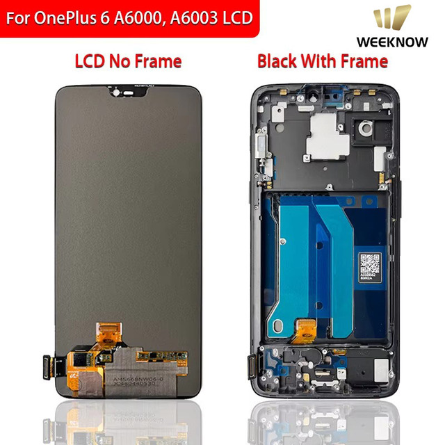 Wholesale OLED & TFT for OnePlus 6/6t A6000, A6003 mobile phone lcds Display Touch Screen Digitizer Assembly Replacement.