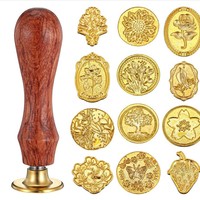 Nouveau Kit de Scellage à la Cire avec Poignée Métallique pour Cartes d'Invitation de Mariage, Décoration d'Enveloppes et Perles de Cire à Sceller
