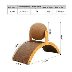 Foldable Cat Scratcher Board 6 Sides <strong>Triangular</strong> <strong>Scraper</strong> for Indoor Cats Vertical Cat Tree &amp; Pad - Product Image 6