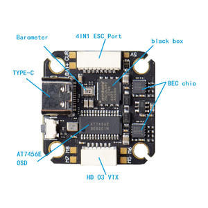 Controlador de <span class=keywords><strong>Vuelo</strong></span> JHEMCU Jinhang F405 NOXE V2 para Quadcopter con Espaciado de Montaje de Motor de 20 mm - Dron de Carreras FPV - Product Image 3