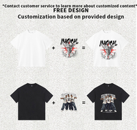 T-shirts graphiques oversize JKM 2026 pour hommes – Effet délavé, style vintage Los Angeles, streetwear, chemises amples en coton, hauts décontractés