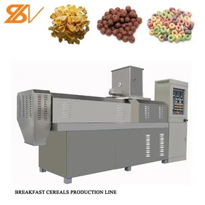 Máquina de procesamiento de cereales para el desayuno Máquina de hacer cereales inflados para el desayuno