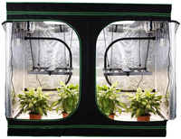 Système de culture intérieur complet avec tentes de culture intelligentes automatiques, irrigation goutte à goutte, ventilation, filtre, ventilateur et structure en acier.