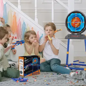 Электронная система умного зондирования, круглая мишень, 10 очков, Мягкая Пуля для детей, игрушечная мишень для стрельбы из пистолета с поддержкой