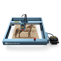 SCULPFUN SF-A9 20W CNC DIY 3D 桌面二极管激光雕刻打标机，适用于木材、金属、亚克力和皮革
