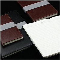 Mémo vie planificateur en cuir noir, 9 pièces, adapté pour planificateur à la bénitier, page blanches, Premium, boîte cadeau, pour Journal, agenda