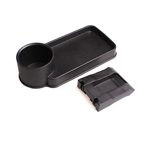 Caja de almacenamiento portátil Universal para hueco de asiento de coche, soporte multifuncional para taza de coche, bandeja de comida para bebidas, promoción - Product Image 4