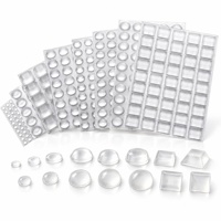 XINHONG XH-05 Patins de protection autocollants en caoutchouc et silicone, amortisseurs de chocs antidérapants pour tiroirs et portes d'armoires